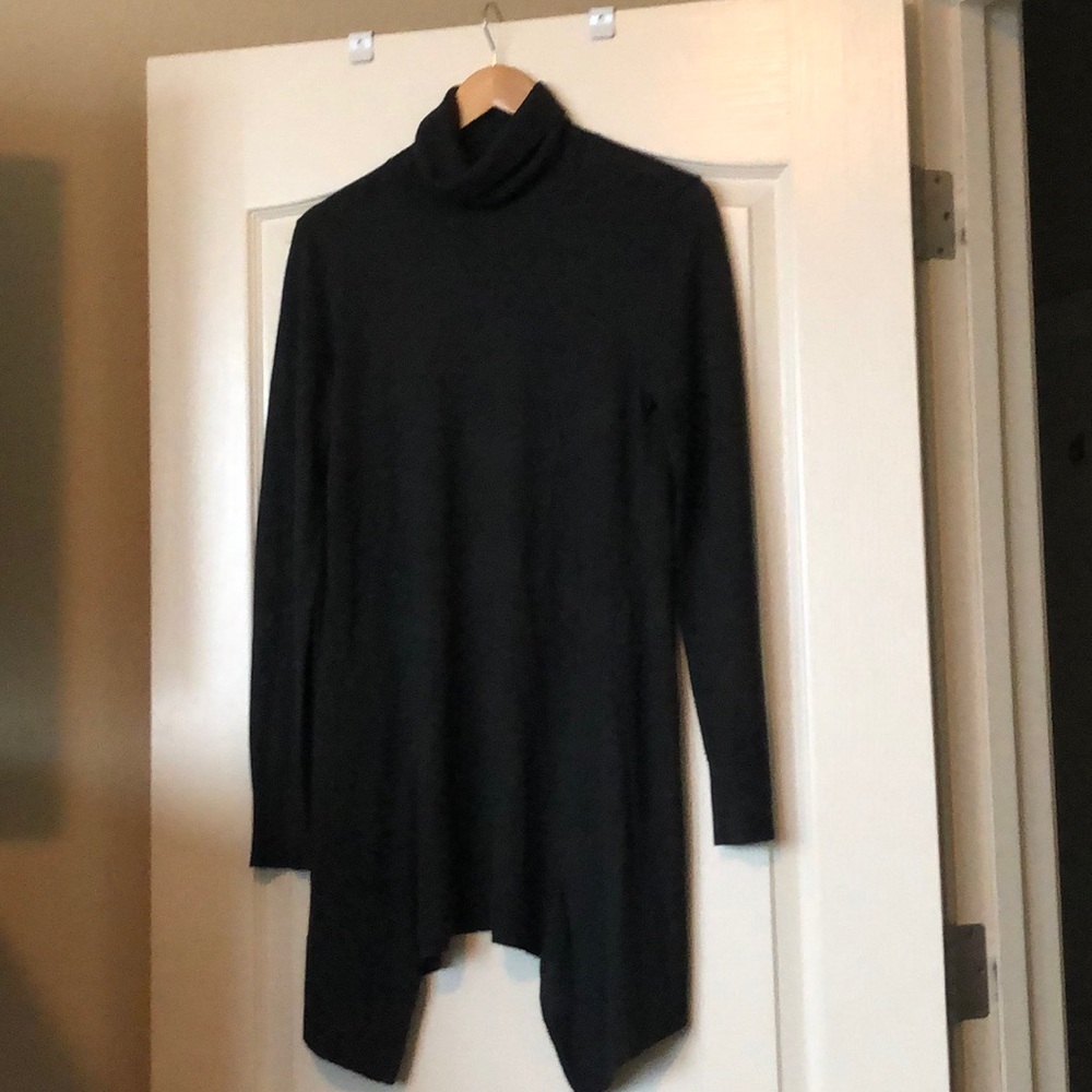 Grey turtleneck sweater
